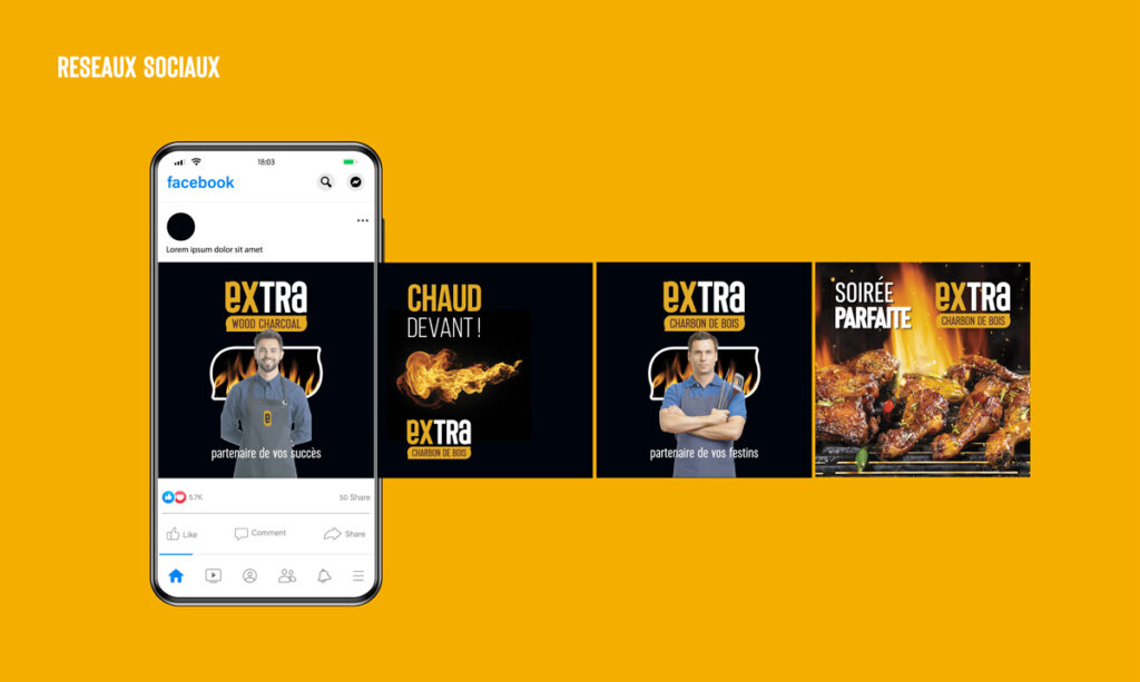 Extra Charcoal-Plateforme publicitaire